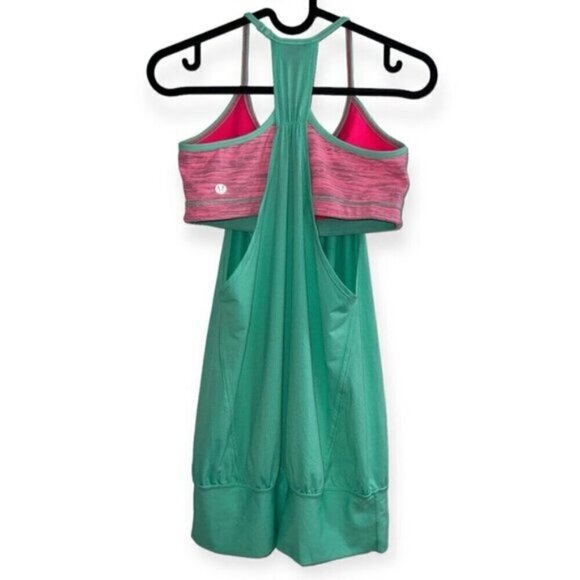 RARE Lululemon No Limits Tank top Opal Wee Are From Space Neon Pink Opal bra 6 S - Picture 6 of 8